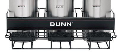 BUNN 35728.0002 Universal UNIV-3 APR Airpot Rack with 3 Lower Holders, Stainless Steel N2