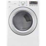LG DLE3170W 27" Electric Dryer with 7.4 cu. ft., 8 Drying Cycles, in White N3