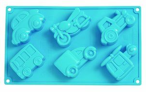 Pavoni FR086 Platinum Silicone Move On Multi-Tray Bake Mould, Blue