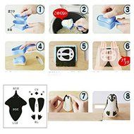 Witkey 2pcs Penguin Onigiri Shape Bento Accessories Super Cute DIY Baby Rice Ball Mould Sushi Mold Sandwich Bread...
