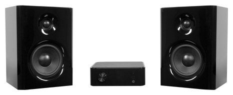 Kanto Surround Headphone Amp Bookshelf Home Speaker, Set of 2, Black (YARO2-SET)