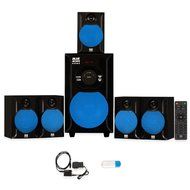 Blue Octave B51 Home Theater 5.1 Powered FM Speaker System with USB Bluetooth and Optical Input