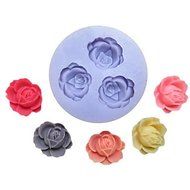 Sher Flowers Shaped Bake fandant mold,L9cmW9cmH1cm N2