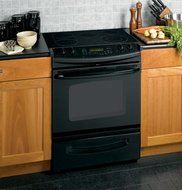 GE CleanDesign JSP46DPBB 30 Slide-In Electric Range - Black