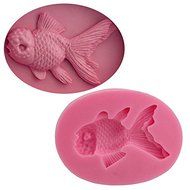 Let'S Diy Goldfish Mold Chocolate Candy Jelly Fondant Cake Tool Silicone Mold Baking Pan Bakeware N3