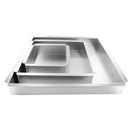 Cake Pan Set of 3, Square 2 Inches (6", 10" 14") by Magic Line