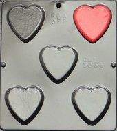 Plain Heart Chocolate Candy Mold Valentines Day 3034