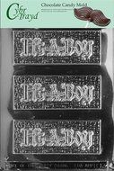 Cybrtrayd B013 It's a Boy Bar Baby Chocolate Candy Mold