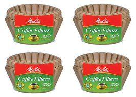 Melitta 8-12 Cup Basket Filter Paper (Natural Brown, 400 Count)