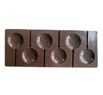 Yunko 6 Cavity Smiley Face Shape Lollipop Silicone Chocolate Candy Mold with Sticks