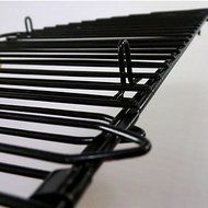 Sher Foldable Round Cake Cooling Rack for Cake Bread Cupcake Baking Tool Nonstick Coated Carbon Steel Black Color N2