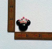 Silicone Mold Minnie Mouse Crown Mould (28mm) Fondant Gum Paste Chocolate Resin N2