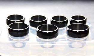 Clear-silicone Square Ring mold. 7pc.- 8mm Height. Size 6,7,8,9,10,11,12.(1-07)