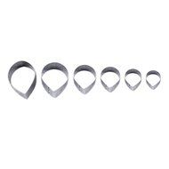 MuLuo 6pcs Stainless Steel Cake Mold Process Decorative Flower Sugar Tool