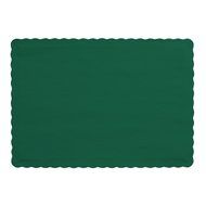 Creative Converting 50 Count Touch of Color Paper Placemats, Hunter Green