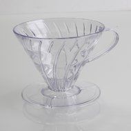 Ocathnon VDG-02B V60 Glass Coffee Dripper Clever Coffee Filter 300ML (Flannel Filtering bag is included) Glass... N10