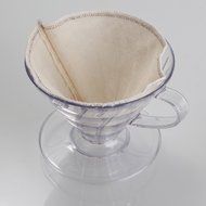 Ocathnon VDG-02B V60 Glass Coffee Dripper Clever Coffee Filter 300ML (Flannel Filtering bag is included) Glass... N11