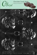 Cybrtrayd C137 Santa with List Lolly Life of the Party Chocolate Candy Mold with Exclusive Cybrtrayd Copyrighted...