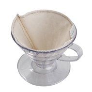 Ocathnon VDG-02B V60 Glass Coffee Dripper Clever Coffee Filter 300ML (Flannel Filtering bag is included) Glass... N13