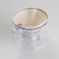 Ocathnon VDG-02B V60 Glass Coffee Dripper Clever Coffee Filter 300ML (Flannel Filtering bag is included) Glass... N14