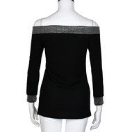 Women's Blouse,Laimeng Cotton Blended Fashion Casual Off Shoulder Zipper Long Sleeve Tank T-Shirt Tops Blouse... N5