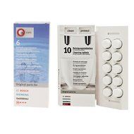 Bosch Cleaning Set: 10 Cleaning Tablets + 6 Descaling Tablets