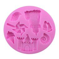 Silicone Mold Fondant Cake Sugarcraft Decorating Moulds Tools Windmill Lovely Shape N4