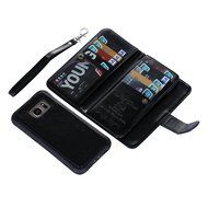 S7 Case, DRUnKQUEEn&reg; Premium Leather Credit Card Holder Feature Wallet Type Flip Folio Case - Detachable Magnetic... N4