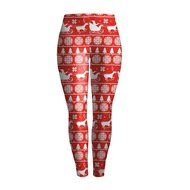 PHOTNO Fashion Women Lady Skinny Christmas Printed Stretchy Pants Leggings N9