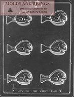 Blue Tang Fish Chocolate Candy Mold, Striped Clown Fish Chocolate Candy Mold, Nautical assortment chocolate candy... N4