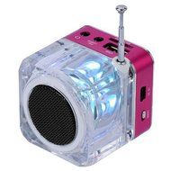 Refresh Your Life Portable Mini Speaker LCD HiFi Music MP3/4 Player Micro SD/TF USB Disk FM Radio N17