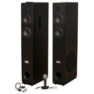 Acoustic Audio TSi300 Bluetooth Powered Floorstanding Tower Multimedia Speakers with Optical Input and Mic TSi300DM1 N2