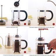 UBLISS Stainless Steel Teapot,Coffee French Pressure Pot 1000ml N5