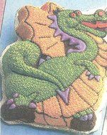 Wilton Cake Pan: Mystical Dragon/Racing Turtle/Kangaroo (2105-1750, 1984) N2