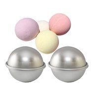 Youbedo 2 Molds Metal Bath Bomb Mold Bath Fizzies Large Size 8cm N3