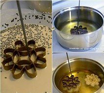Little Diameter 6.5 cm Thai Flower DOK JOK Mold Brass Mold Bake Luscious Thai Cookies DESSERT SWEET BAKING COOK N6