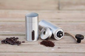 Gaobei Stainless Steel Manual Coffee Grinder Mini Portable Hand Crank Coffee Mill Ceramic Conical Burr N4