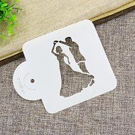 Y&amp;XL&amp;H Valentine's Gift Dancing Couple Cake Stencil Cookie Stencil, N2