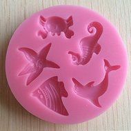 Generic Baking Tool Silicone Sugarcraft Cake Decorating Crab Mold Hippocampus Mould Starfish N4