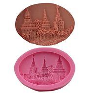 Let'S Diy Castle Model Molds for Fondant Sugar Jello Jelly Ice Soap Cake Decorating Tools Silicone Moulds