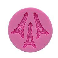 Pulison(TM) DIY Eiffel Tower Silicone Fondant Mold Mould Cake Decoration