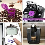 STYDDI 6 Pack Reusable K Cup,Refillable K-cup Mesh Coffee Filter(Single Cup) for Keurig 2.0 - Fits K300,K350,K40... N4