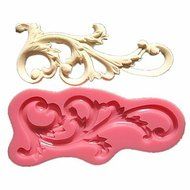 Sher Roll Leaf European Relief Lace Mold Cake Border Fondant Cake Molds Chocolate Mould
