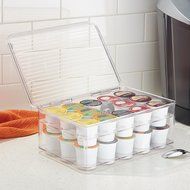 InterDesign Cabinet Binz Tea Bag Organizer Box, Clear N7