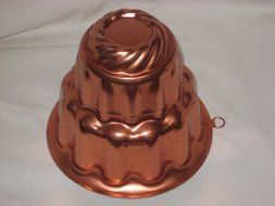 Vintage Coppertone Fancy Dome 6 Cup Jell-O Mold Cake Pan