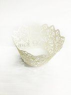 HUAL Cupcake Wrappers 50 Filigree Artistic Bake Cake Paper Cups Lace Laser Cut Liner Baking Cup Muffin Case Trays... N34