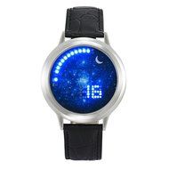 XILALU Women Men Girl Boy touch LED Electronic universe background Watch (A) N13