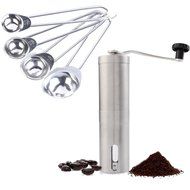 Holeco Hand Coffee Grinder Adjustable, Portable, Stainless Steel, Aeropress Compatible - Convenient for Work /... N8