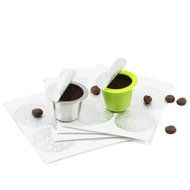 120 pcs Foil Seals Espresso Lids for Nespresso Coffee Capsules -Self Adhesive Lid for Empty Capsules for Refilling...