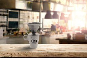 Clever Pour-Over Coffee Dripper by IKA KITCHEN - Stainless Steel Cone Brewer w/ Built-In Stand &amp; Free Measuring... N8